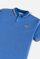 Tipping Collar Polo Shirt - Admiral Blue